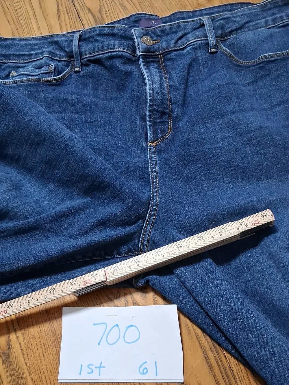 NYDJ Jeans Womens 22W BLUE MINI BILLIE BOOTCUT  Denim Used LIFT TUCK Flared